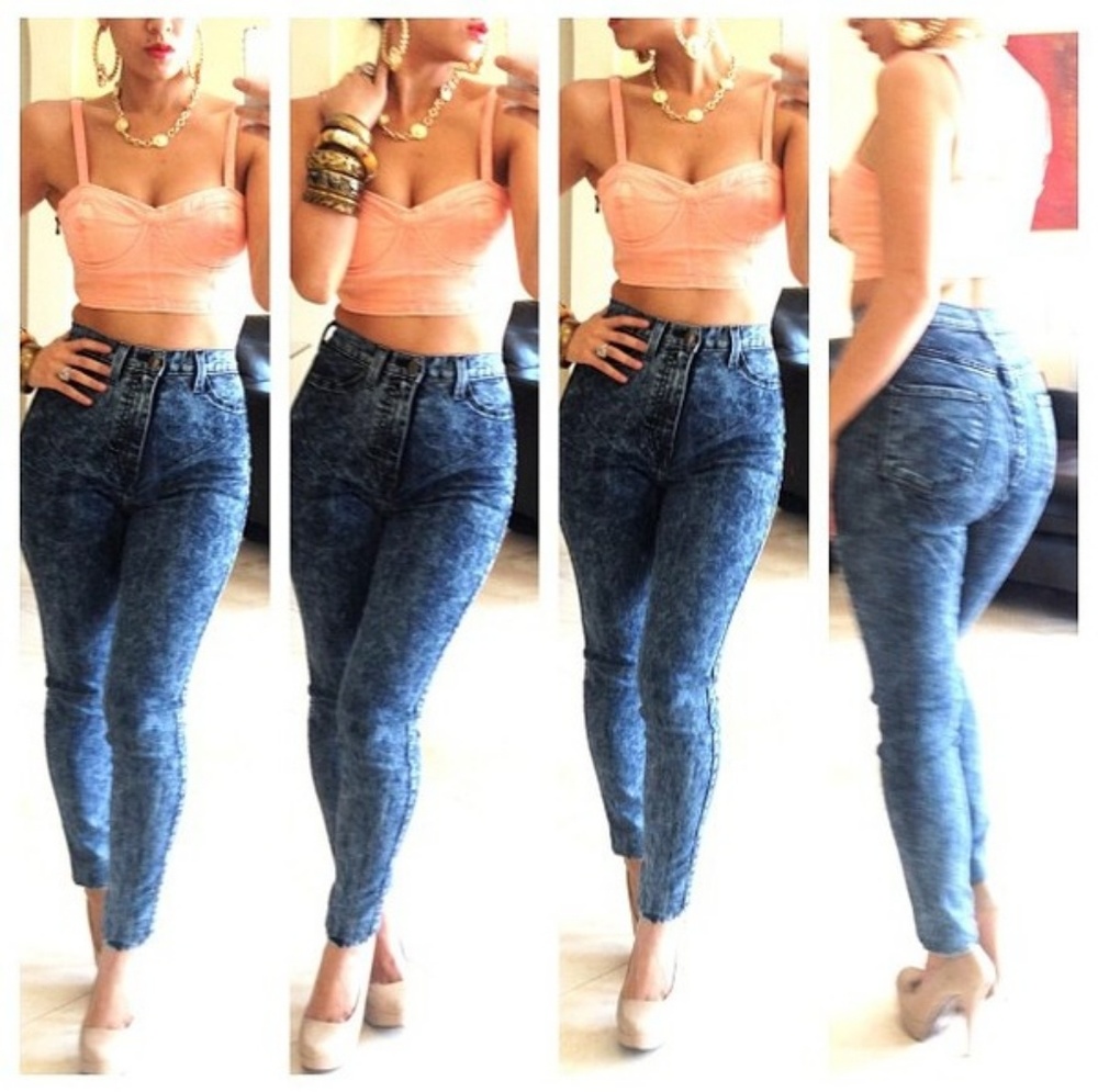 Love Culture High Waist Blue Jeans